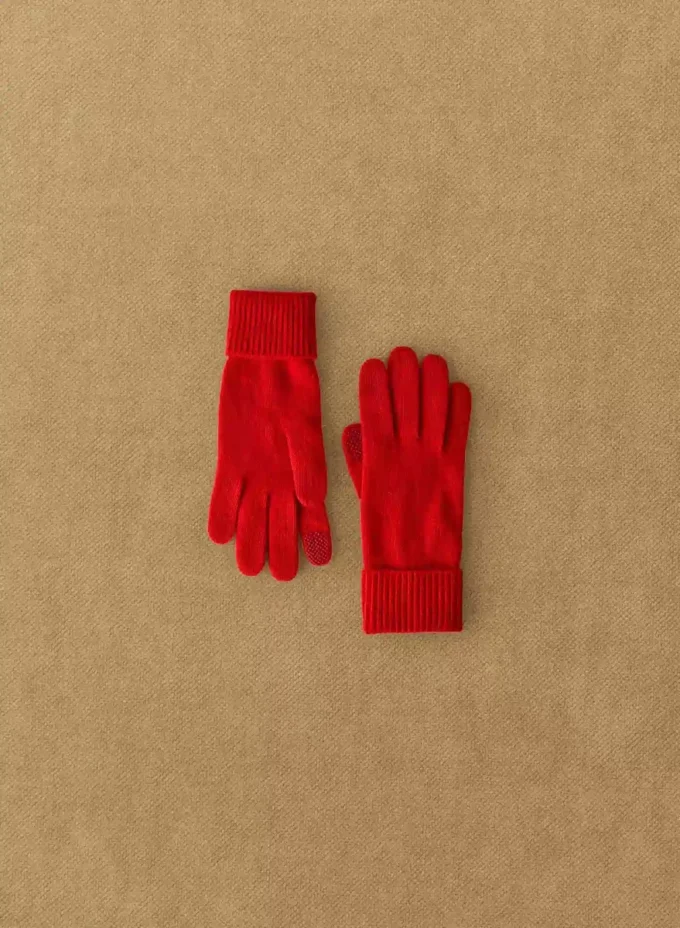 Guantes técnicos con puños de cachemira