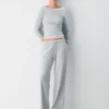 HomeStretch™ Rib Boatneck 3/4 Sleeve Top HomeStretch™ Rib Boatneck 3/4 Sleeve Top