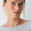 HomeStretch™ Rib Boatneck 3/4 Sleeve Top HomeStretch™ Rib Boatneck 3/4 Sleeve Top