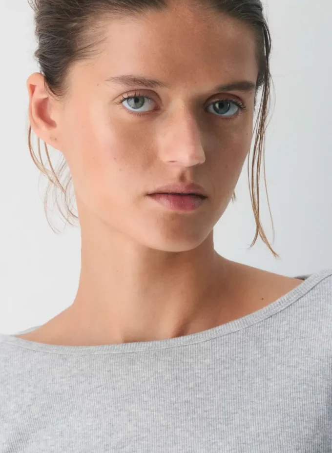 HomeStretch™ Rib Boatneck 3/4 Sleeve Top HomeStretch™ Rib Boatneck 3/4 Sleeve Top