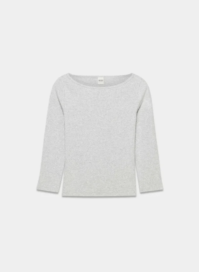 HomeStretch™ Rib Boatneck 3/4 Sleeve Top HomeStretch™ Rib Boatneck 3/4 Sleeve Top