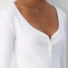 HomeStretch™ Rib Camiseta Henley de manga larga con encaje HomeStretch™ Rib Camiseta Henley de manga larga con encaje