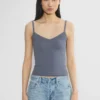HomeStretch™ Rib Camiseta sin mangas con cuello en V y encaje HomeStretch™ Rib Camiseta sin mangas con cuello en V y encaje
