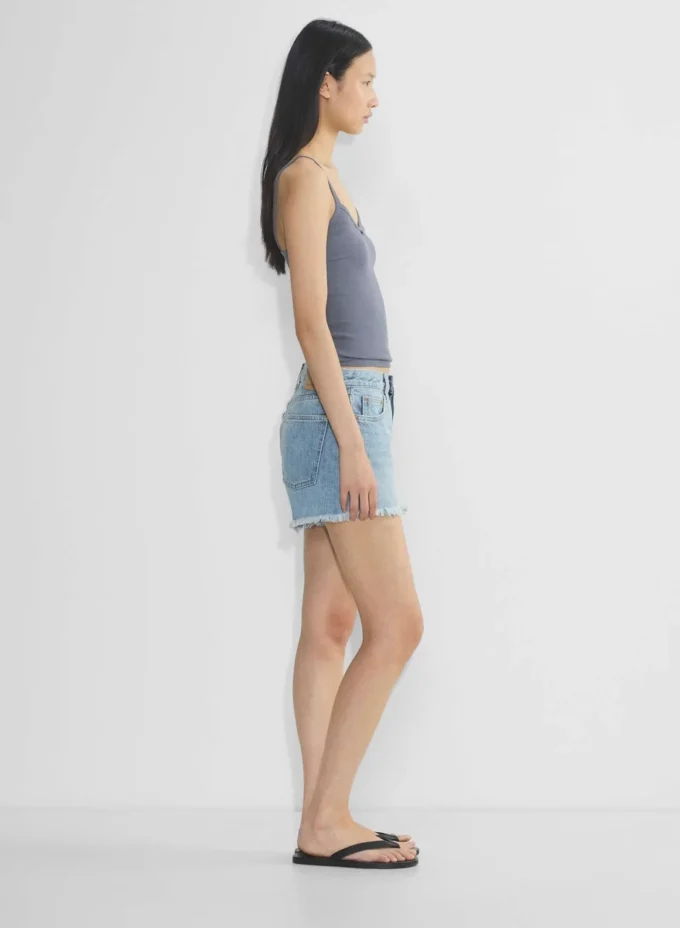 HomeStretch™ Rib Camiseta sin mangas con cuello en V y encaje HomeStretch™ Rib Camiseta sin mangas con cuello en V y encaje