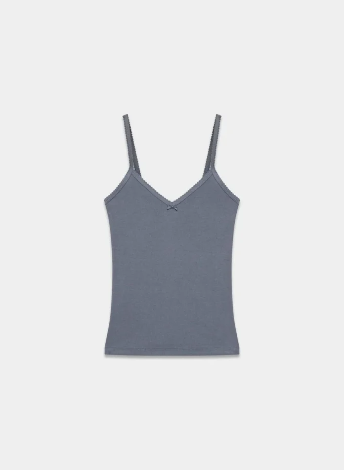 HomeStretch™ Rib Camiseta sin mangas con cuello en V y encaje HomeStretch™ Rib Camiseta sin mangas con cuello en V y encaje