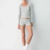 HomeStretch™ Rib Lace Scoopneck Longsleeve HomeStretch™ Rib Lace Scoopneck Longsleeve