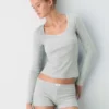 HomeStretch™ Rib Lace Scoopneck Longsleeve HomeStretch™ Rib Lace Scoopneck Longsleeve
