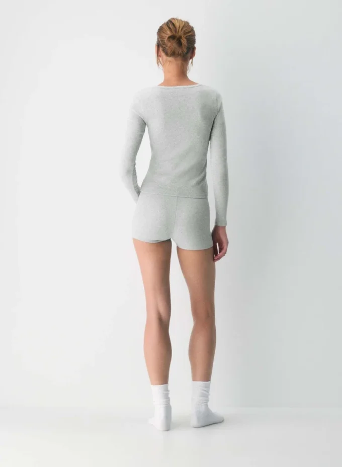 HomeStretch™ Rib Lace Scoopneck Longsleeve HomeStretch™ Rib Lace Scoopneck Longsleeve