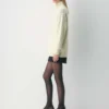 Jersey de cuello alto con cremallera Heritage Knit Merino Wool Jersey de cuello alto con cremallera Heritage Knit Merino Wool