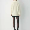 Jersey de cuello alto con cremallera Heritage Knit Merino Wool Jersey de cuello alto con cremallera Heritage Knit Merino Wool