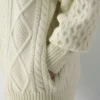 Jersey de cuello alto con cremallera Heritage Knit Merino Wool Jersey de cuello alto con cremallera Heritage Knit Merino Wool