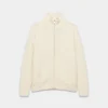 Jersey de cuello alto con cremallera Heritage Knit Merino Wool Jersey de cuello alto con cremallera Heritage Knit Merino Wool