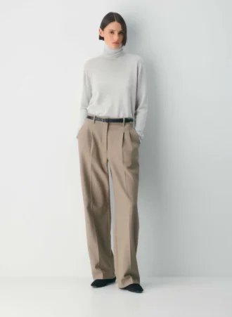 Jersey de cuello alto de lana merino