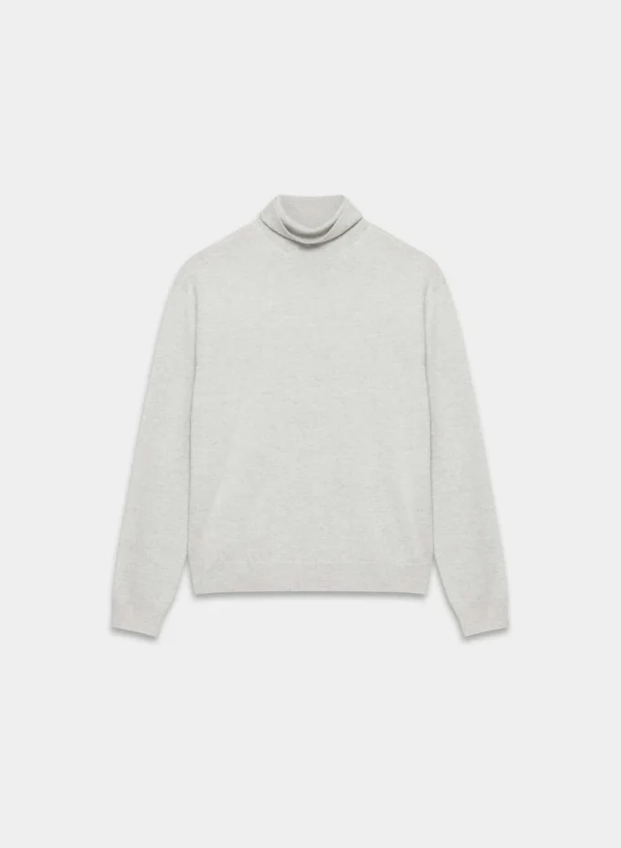 Jersey de cuello alto de lana merino Jersey de cuello alto de lana merino