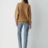 Jersey de cuello alto de lana merino gruesa