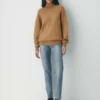 Jersey de cuello alto de lana merino gruesa