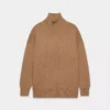 Jersey de cuello alto de lana merino gruesa