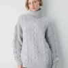 Jersey de cuello alto de lana merino Heritage Knit