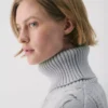 Jersey de cuello alto de lana merino Heritage Knit