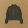 Jersey de cuello alto de manga larga Heritage Knit Merino Wool Jersey de cuello alto de manga larga Heritage Knit Merino Wool
