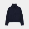 Jersey de cuello alto Heritage Knit Merino Wool Hi-hip Jersey de cuello alto Heritage Knit Merino Wool Hi-hip