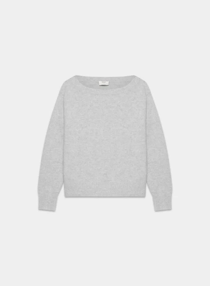 Jersey de cuello barco relajado Essential Cashmere