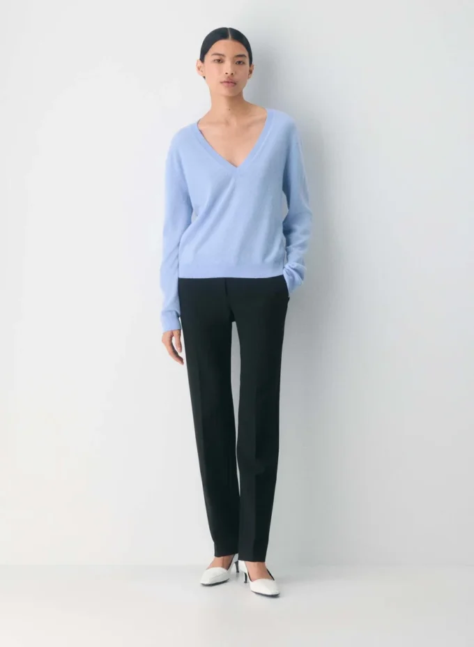 Jersey de cuello en V Bare Cashmere Jersey de cuello en V Bare Cashmere