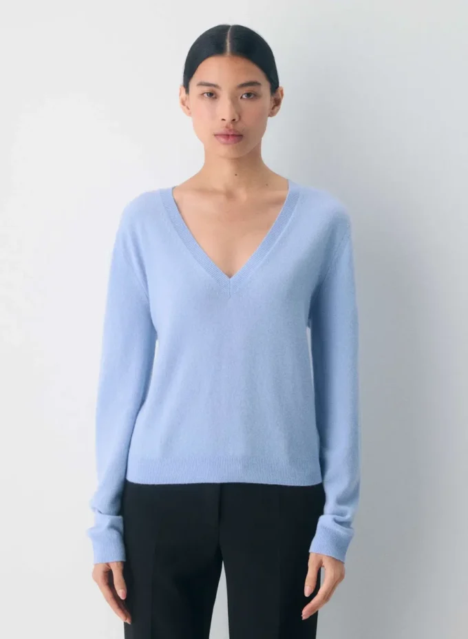 Jersey de cuello en V Bare Cashmere Jersey de cuello en V Bare Cashmere