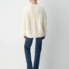 Jersey de cuello en V de lana merino Heritage Knit
