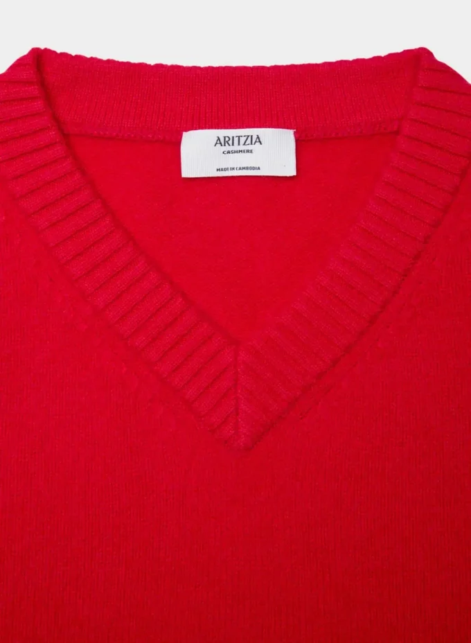 Jersey de cuello en V Essential Cashmere Jersey de cuello en V Essential Cashmere