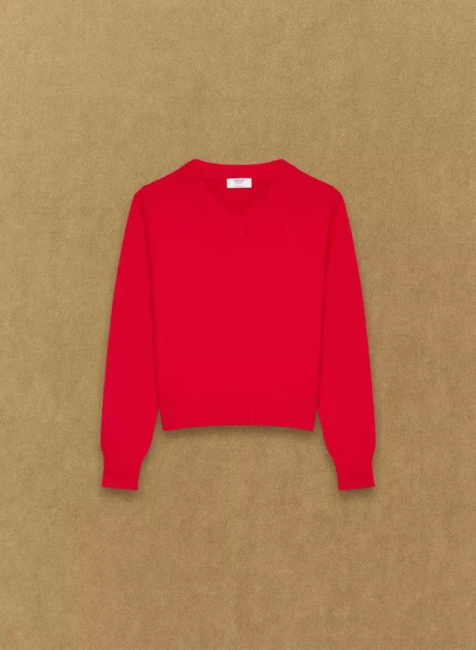 Jersey de cuello en V Essential Cashmere Jersey de cuello en V Essential Cashmere