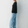 Jersey de cuello en V holgado Essential Cashmere