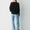 Jersey de cuello en V holgado Essential Cashmere