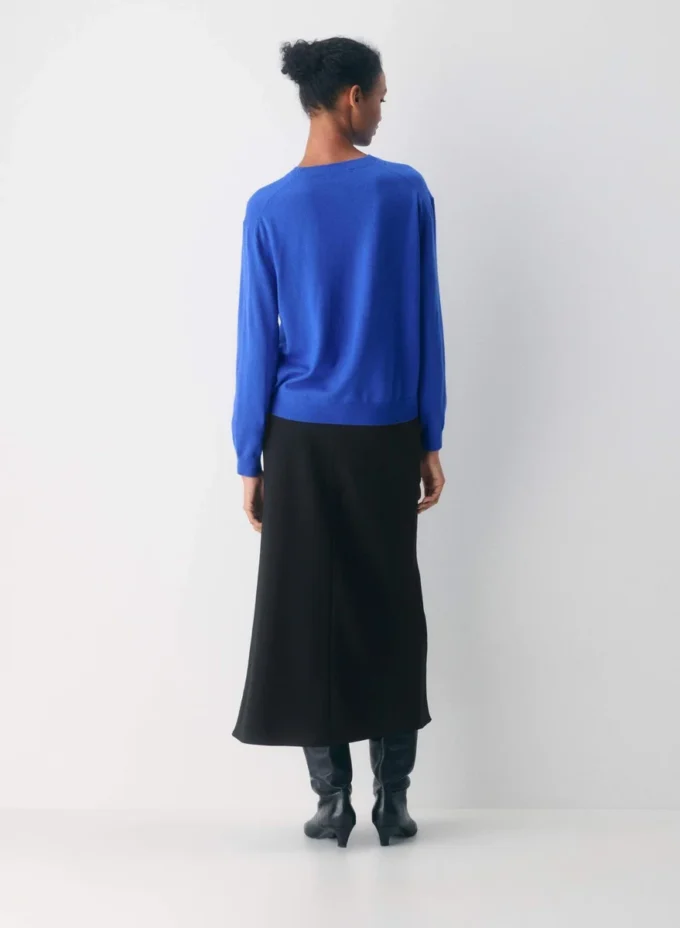 Jersey de cuello redondo de lana merino Jersey de cuello redondo de lana merino