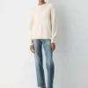 Jersey de cuello redondo de lana merino esencial