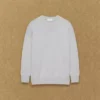 Jersey de cuello redondo de lana merino gruesa