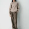 Jersey de cuello redondo de lana merino Heritage Knit Jersey de cuello redondo de lana merino Heritage Knit