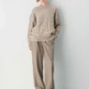 Jersey de cuello redondo de lana merino Heritage Knit Jersey de cuello redondo de lana merino Heritage Knit