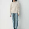 Jersey de cuello redondo de lana merino Heritage Knit