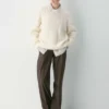 Jersey de cuello redondo de lana merino Heritage Knit