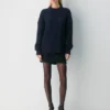 Jersey de cuello redondo de lana merino Heritage Knit