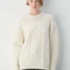 Jersey de cuello redondo de lana merino Heritage Knit