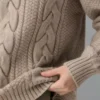 Jersey de cuello redondo de lana merino Heritage Knit Jersey de cuello redondo de lana merino Heritage Knit