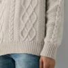 Jersey de cuello redondo de lana merino Heritage Knit