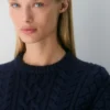 Jersey de cuello redondo de lana merino Heritage Knit