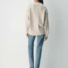 Jersey de cuello redondo de lana merino Heritage Knit