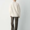 Jersey de cuello redondo de lana merino Heritage Knit