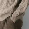 Jersey de cuello redondo de lana merino Heritage Knit Jersey de cuello redondo de lana merino Heritage Knit