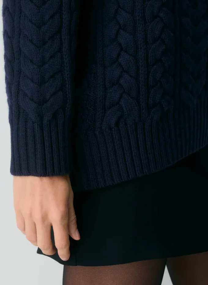 Jersey de cuello redondo de lana merino Heritage Knit