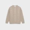 Jersey de cuello redondo de lana merino Heritage Knit Jersey de cuello redondo de lana merino Heritage Knit